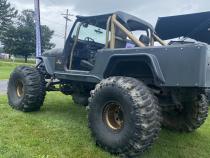 Jeep Scrambler Rear Armor with Tube Flares Bare Steel For 81-85 Jeep Scrambler Wizard Works Offroad