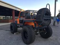 Jeep Scrambler Rear Bumper and Swing Down Tire Carrier Bare Steel For 81-85 Jeep Scrambler Wizard Works Offroad