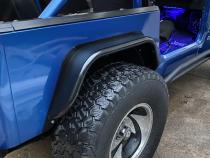 Jeep Scrambler Rear Tube Flares Bare Steel For 81-85 Jeep Scrambler Wizard Works Offroad