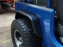 Jeep Scrambler Rear Tube Flares Bare Steel For 81-85 Jeep Scrambler Wizard Works Offroad